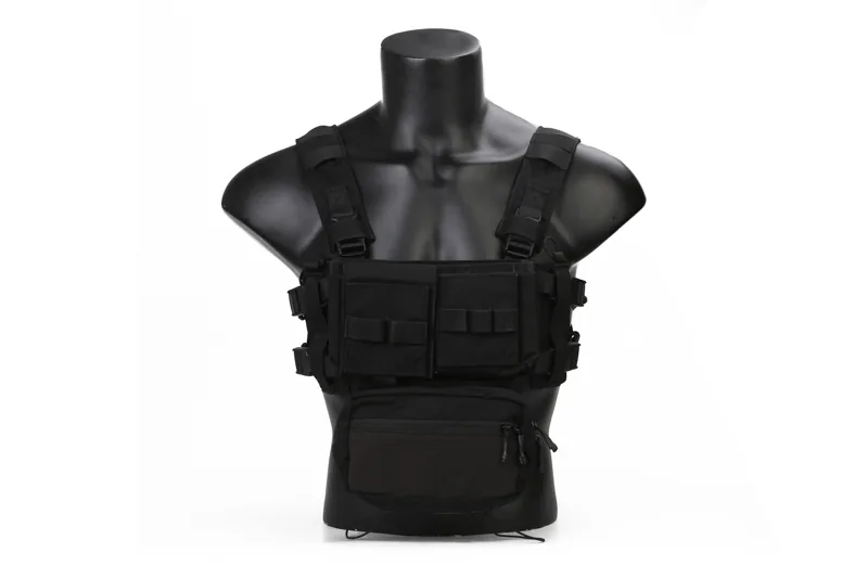 EM2961 Micro Fight Chassis MK3 Chest Rig in BK, product view 1