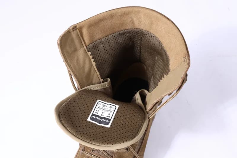 EM7216 “rattlesnake”8”High Top Desert Boots construction detail 7