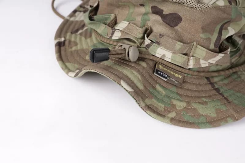 EM9768 "Rock lizard" Breathable Short Brim Tactical Boonie Hat construction detail 1