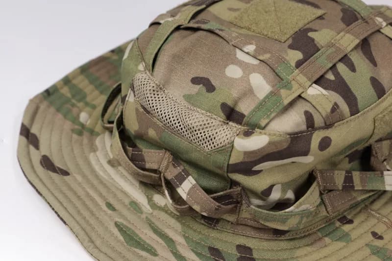 EM9768 "Rock lizard" Breathable Short Brim Tactical Boonie Hat construction detail 5