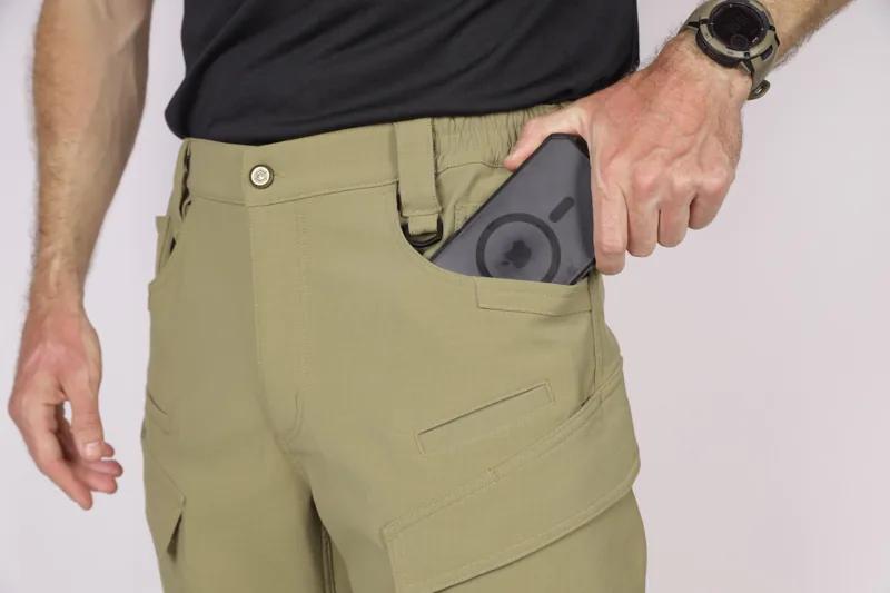 EMB9754 Antelope Tactical Softshell Pants construction detail 3
