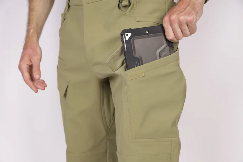 EMB9754 Antelope Tactical Softshell Pants construction detail 7