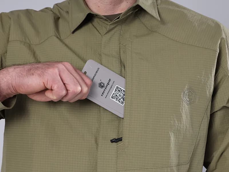 EMB9782 Flying Squirrel Lightweight Shirt construction detail 2