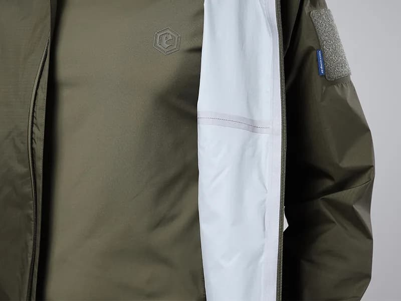 EMB9783 Agouti Ultra-Light Jacket construction detail 1